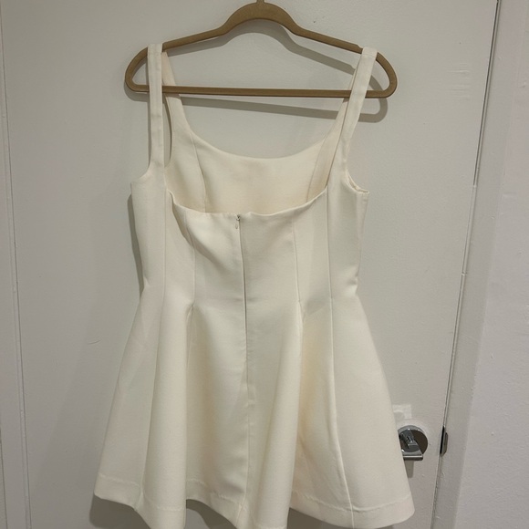 NWT The Femm Ivory Flare Waist Dress - Picture 2 of 4